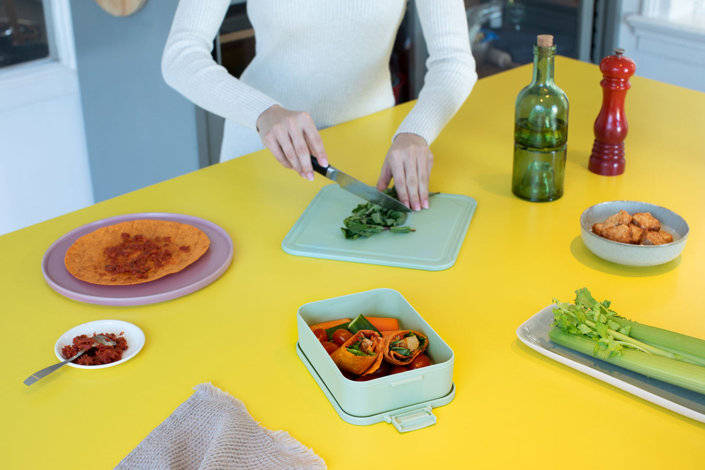 Make & Take Lunch Box, Medium - Jade Green