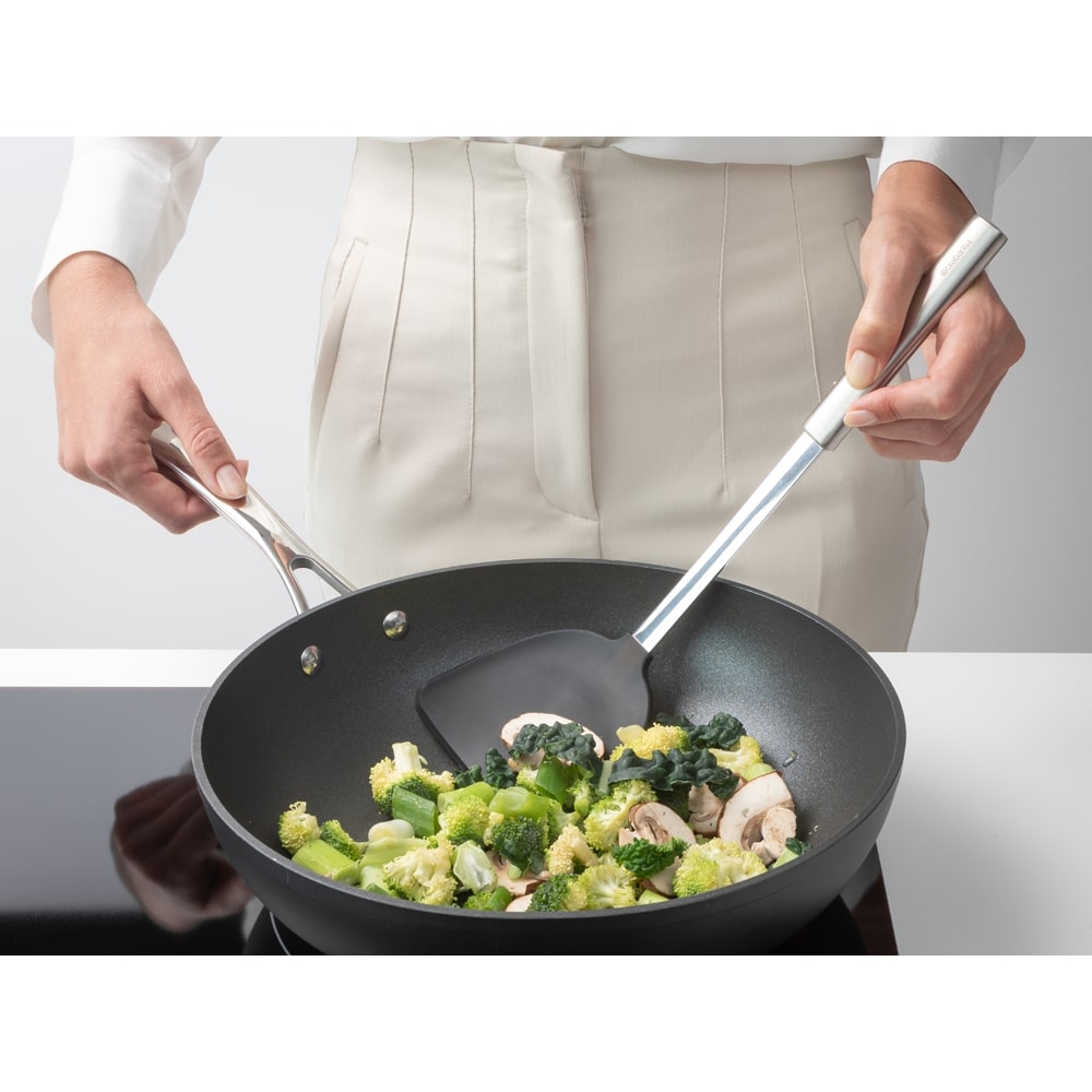 Profile Wok Spatula Silicone Matt Steel