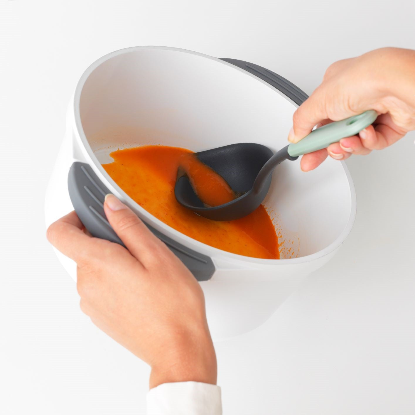 Tasty+ Soup Ladle plus Scraper - Jade Green