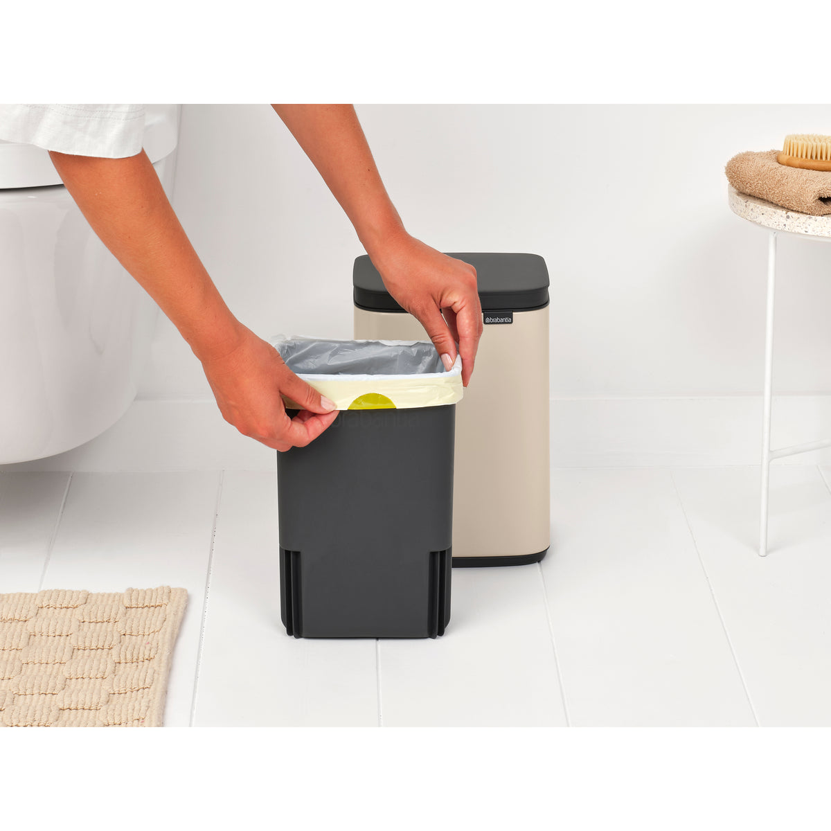 Bo Waste Bin 4 litre - Soft Beige