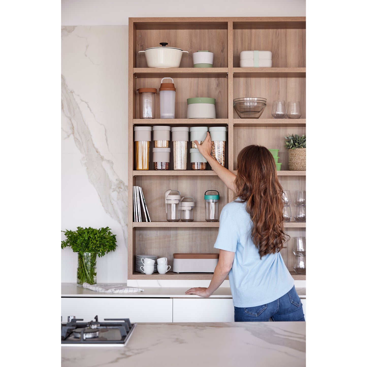 Flip Storage Food Container Medium - Green