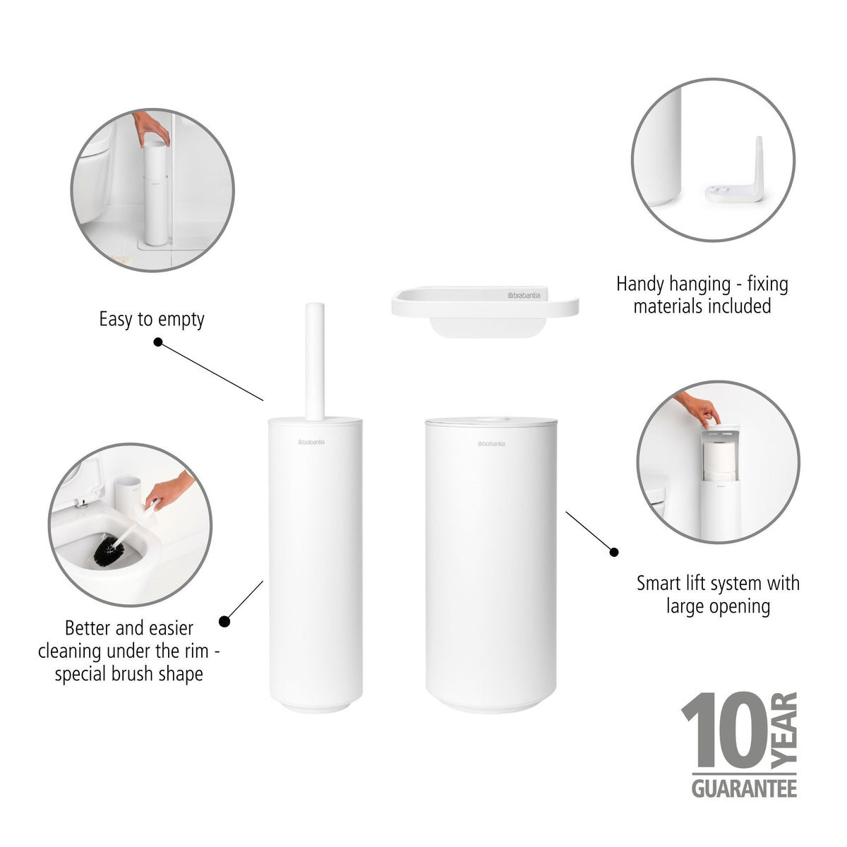 MindSet Toilet Set - Mineral White
