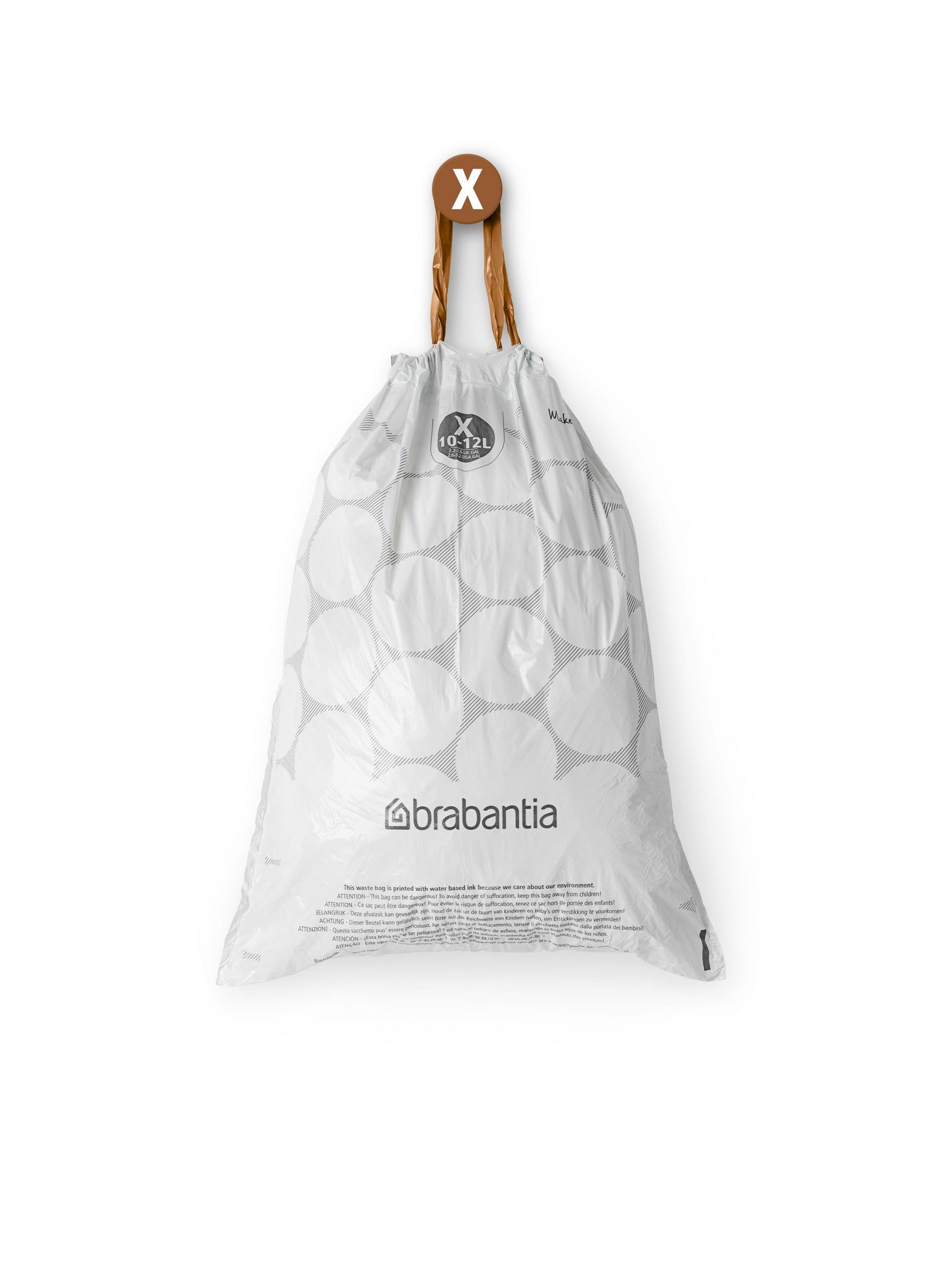 PerfectFit Bin Bags For Bo & newIcon, Code X (10-12 litre), Roll with 20 Bags