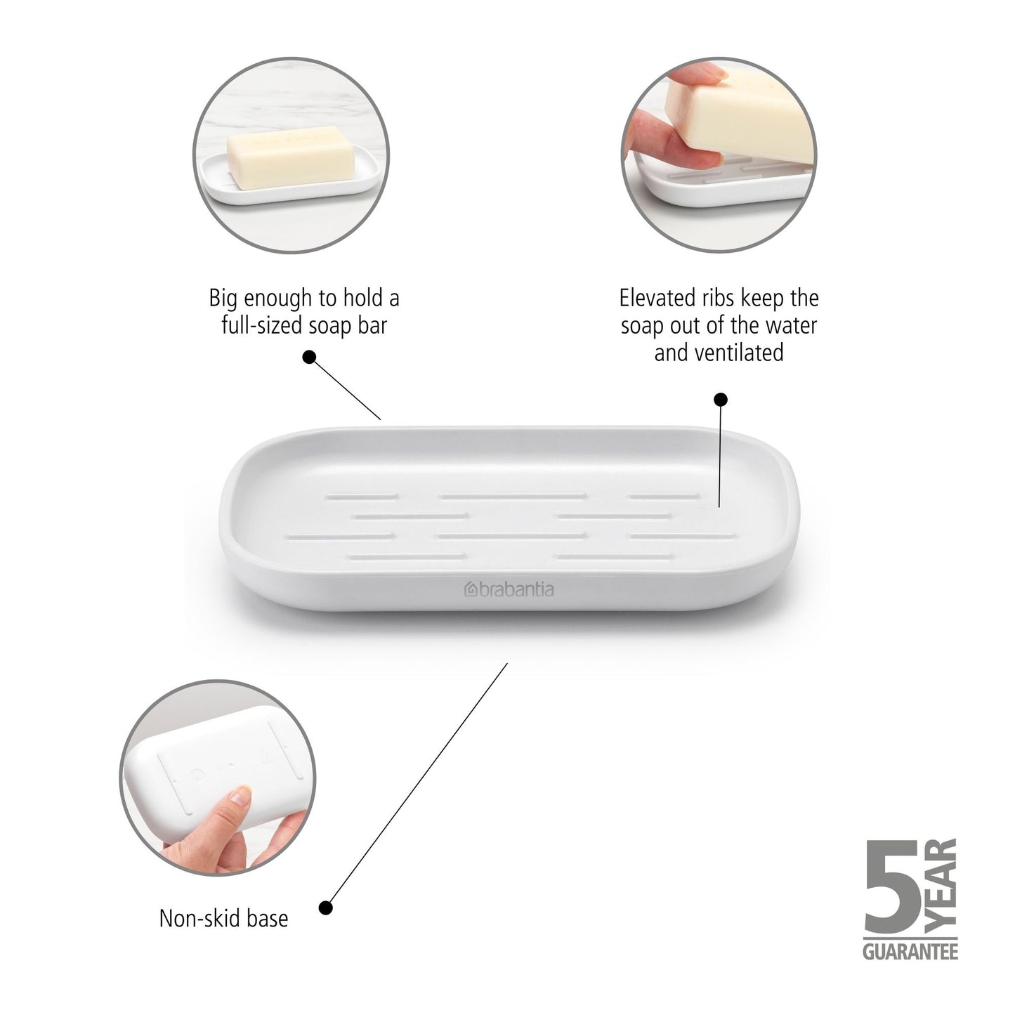 Soap Dish - White