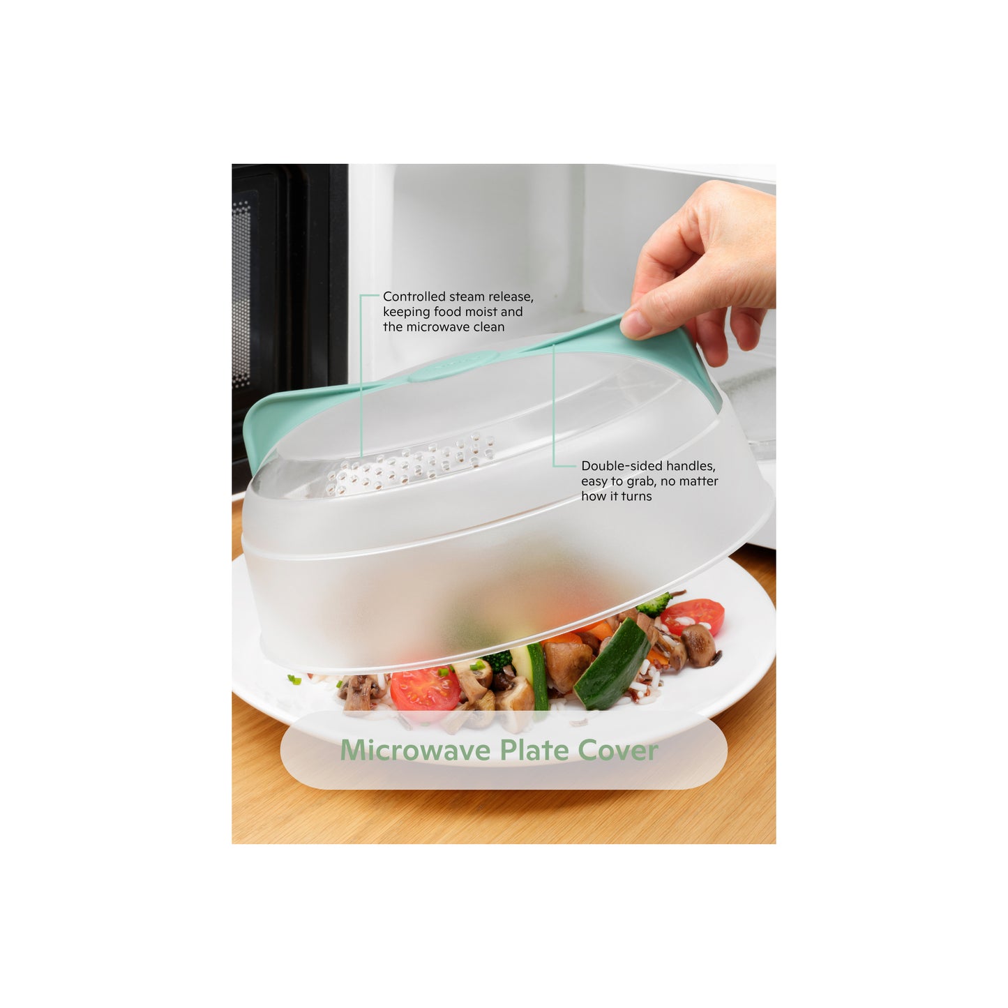 Microwave Plate Cover - Transparent
