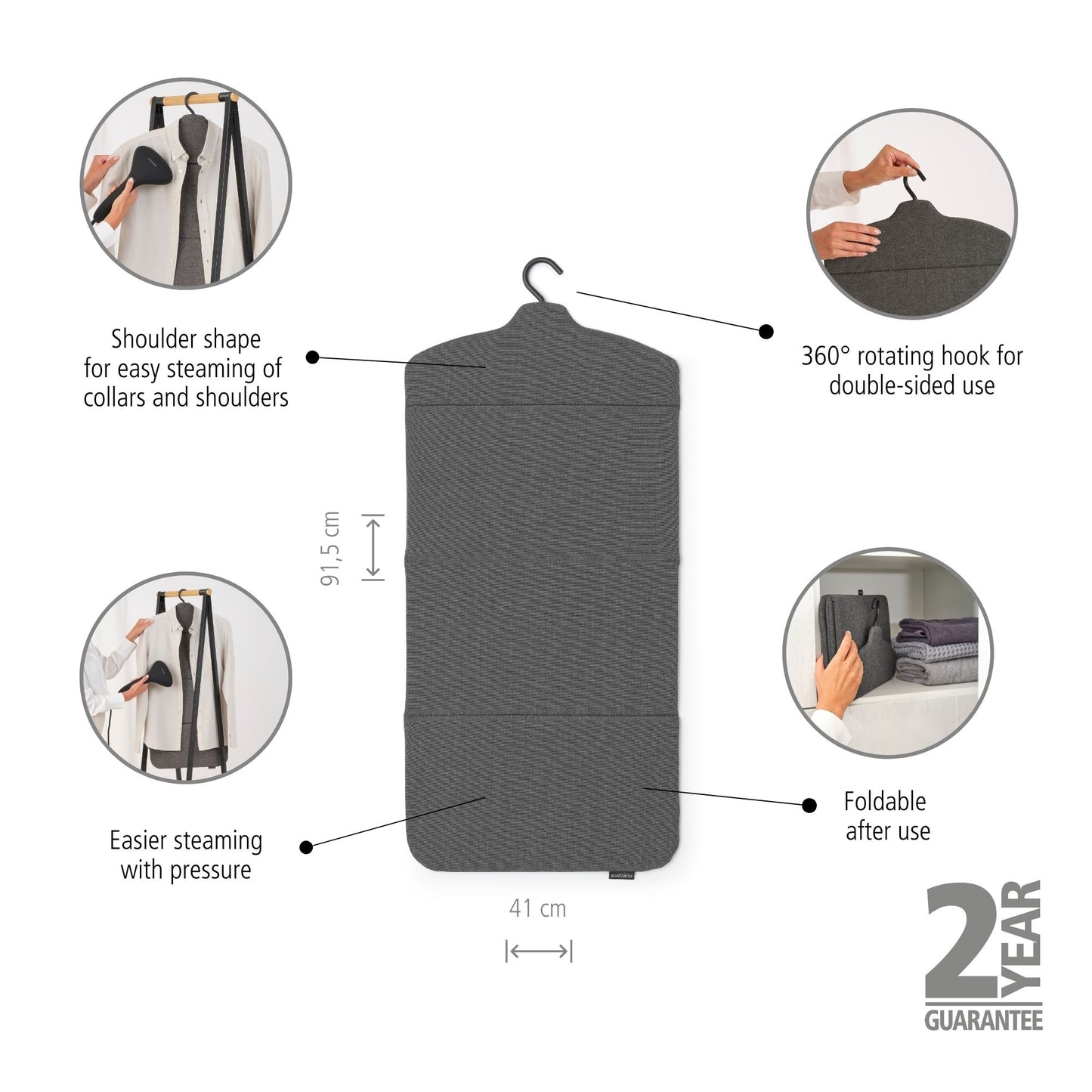 Foldable Steaming Board - Black