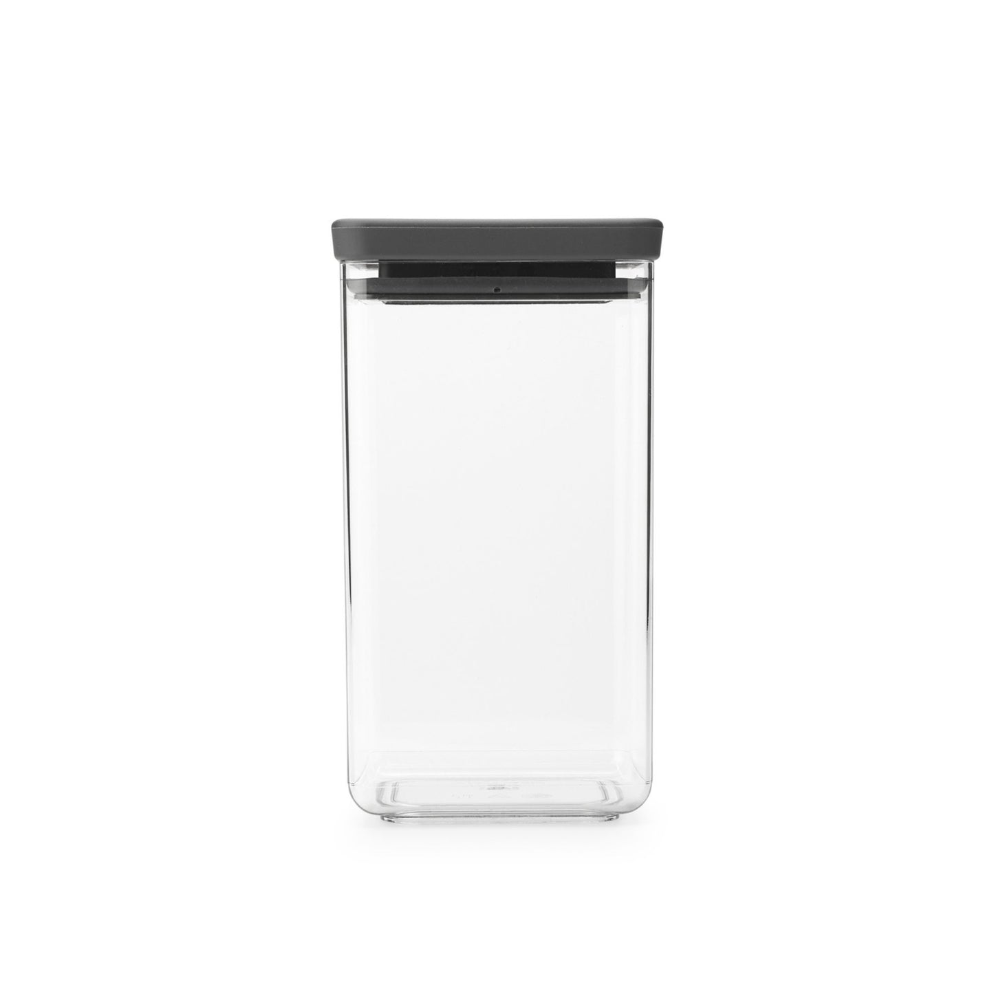 Tasty+ Square Canister 1.6 litre - Dark Grey Lid