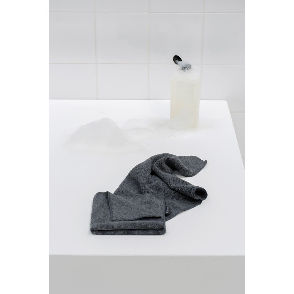 Microfiber Dish Cloths, Set 2 - Dark Grey