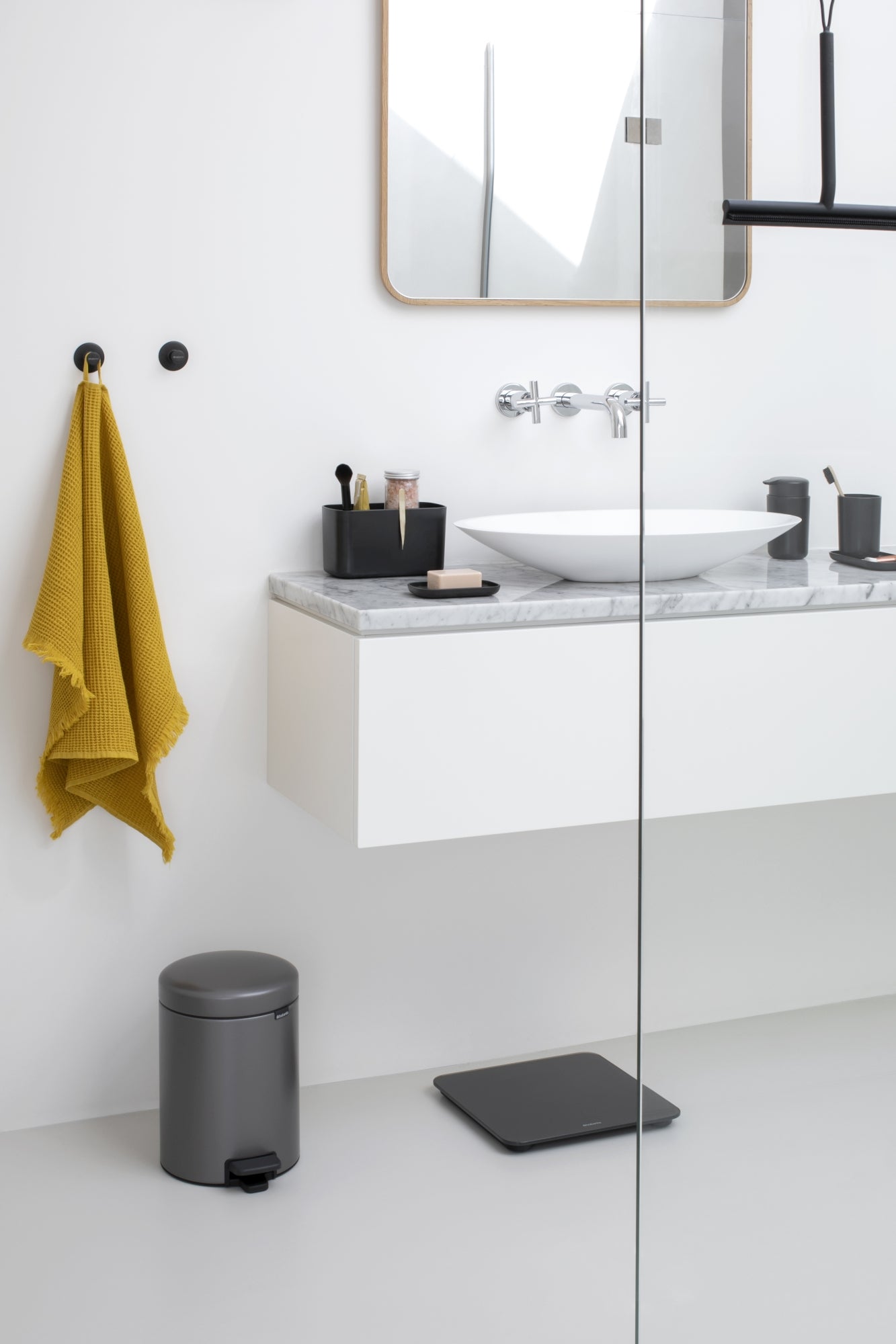 Towel Hook Set of 2 - Dark Grey