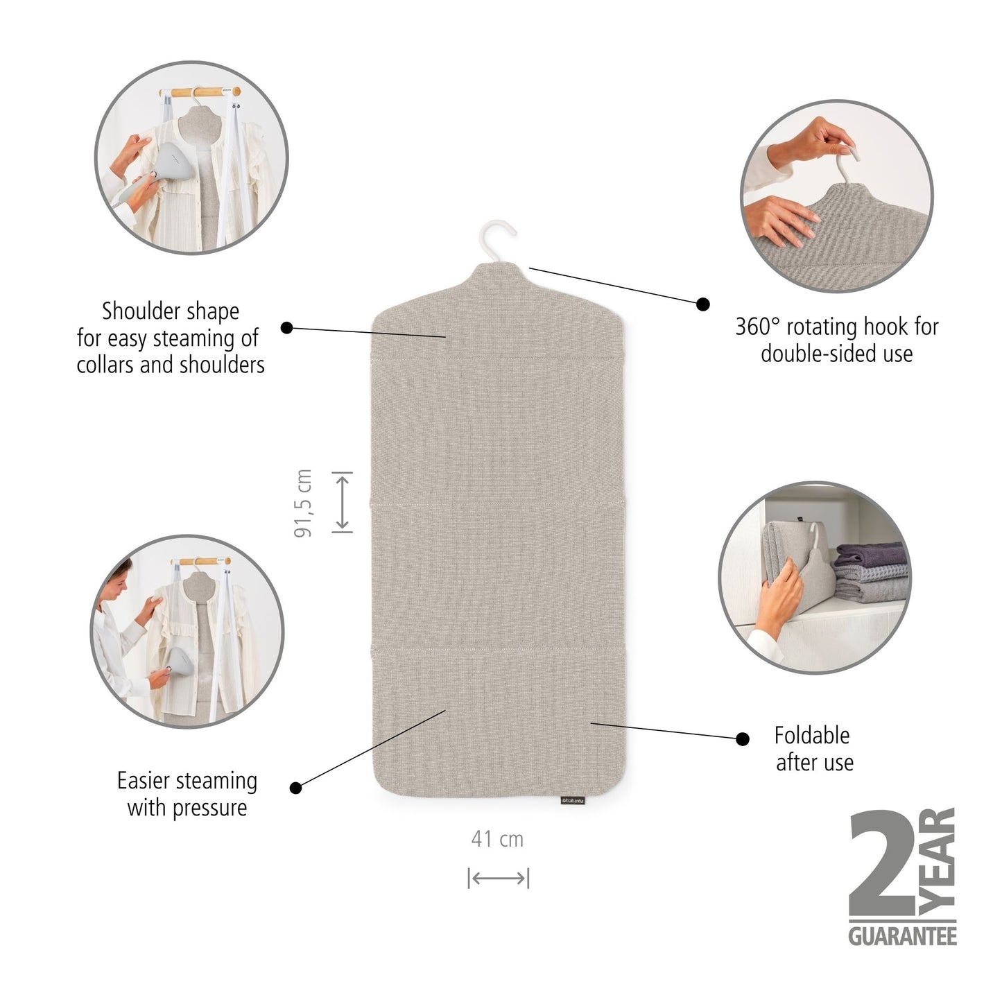 Foldable Steaming Board - Grey
