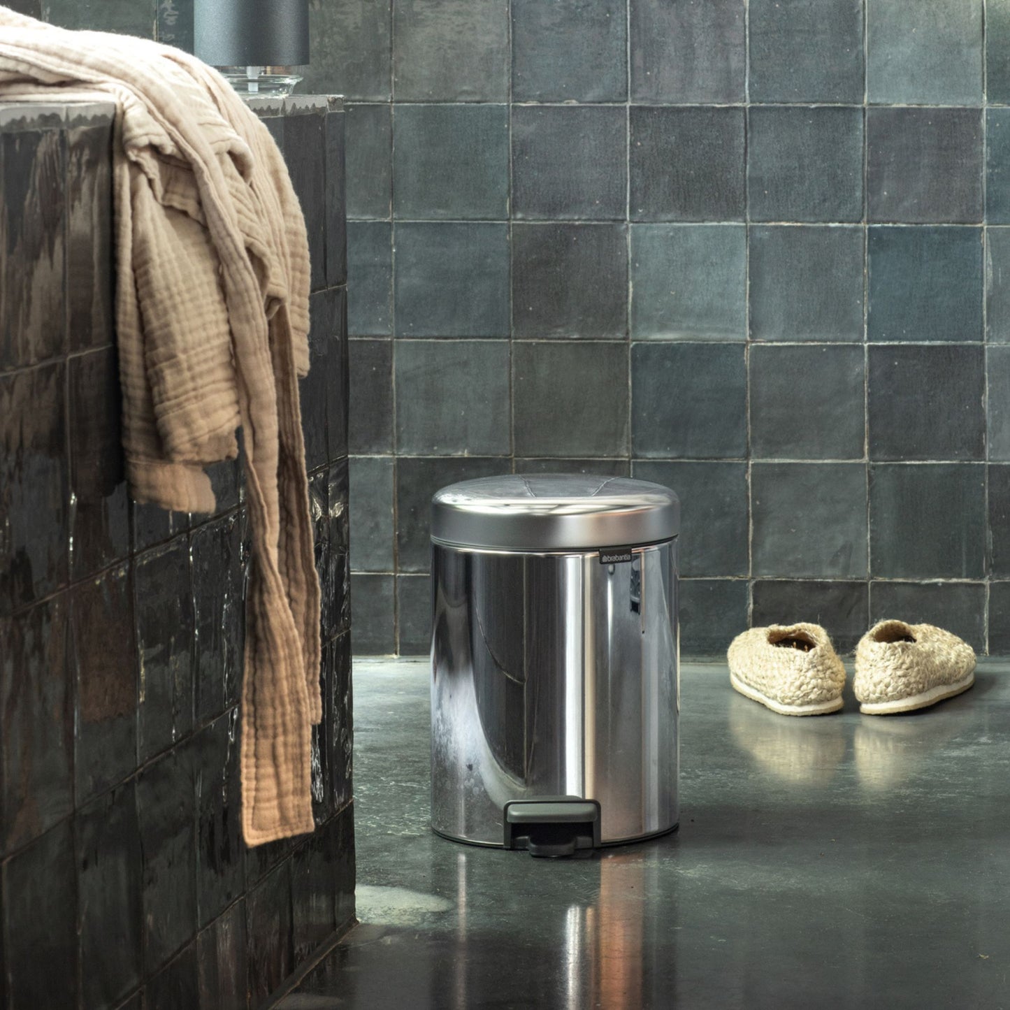 Pedal Bin NewIcon 5 Litre - Brilliant Steel