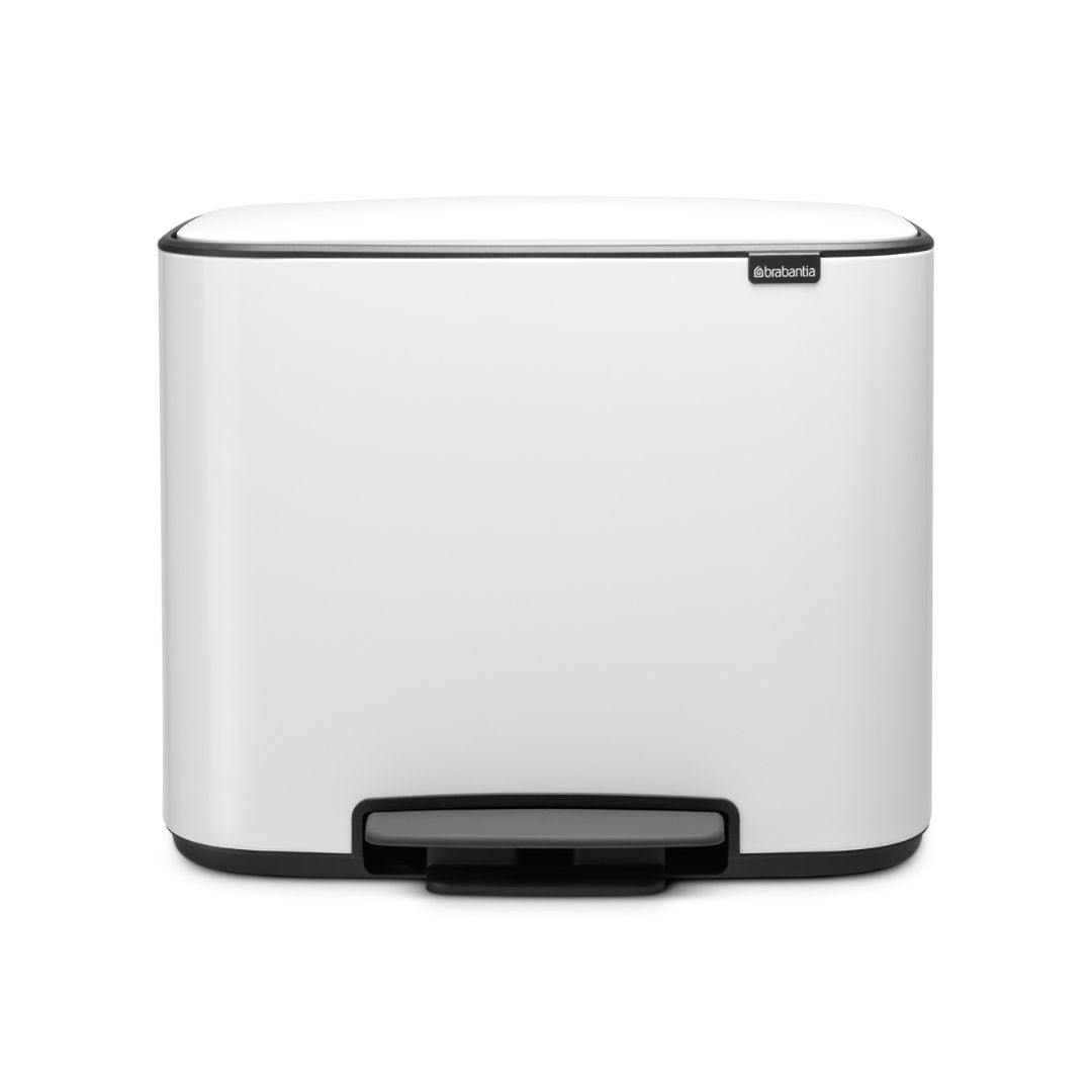 Bo Pedal Bin 36 Litre - White