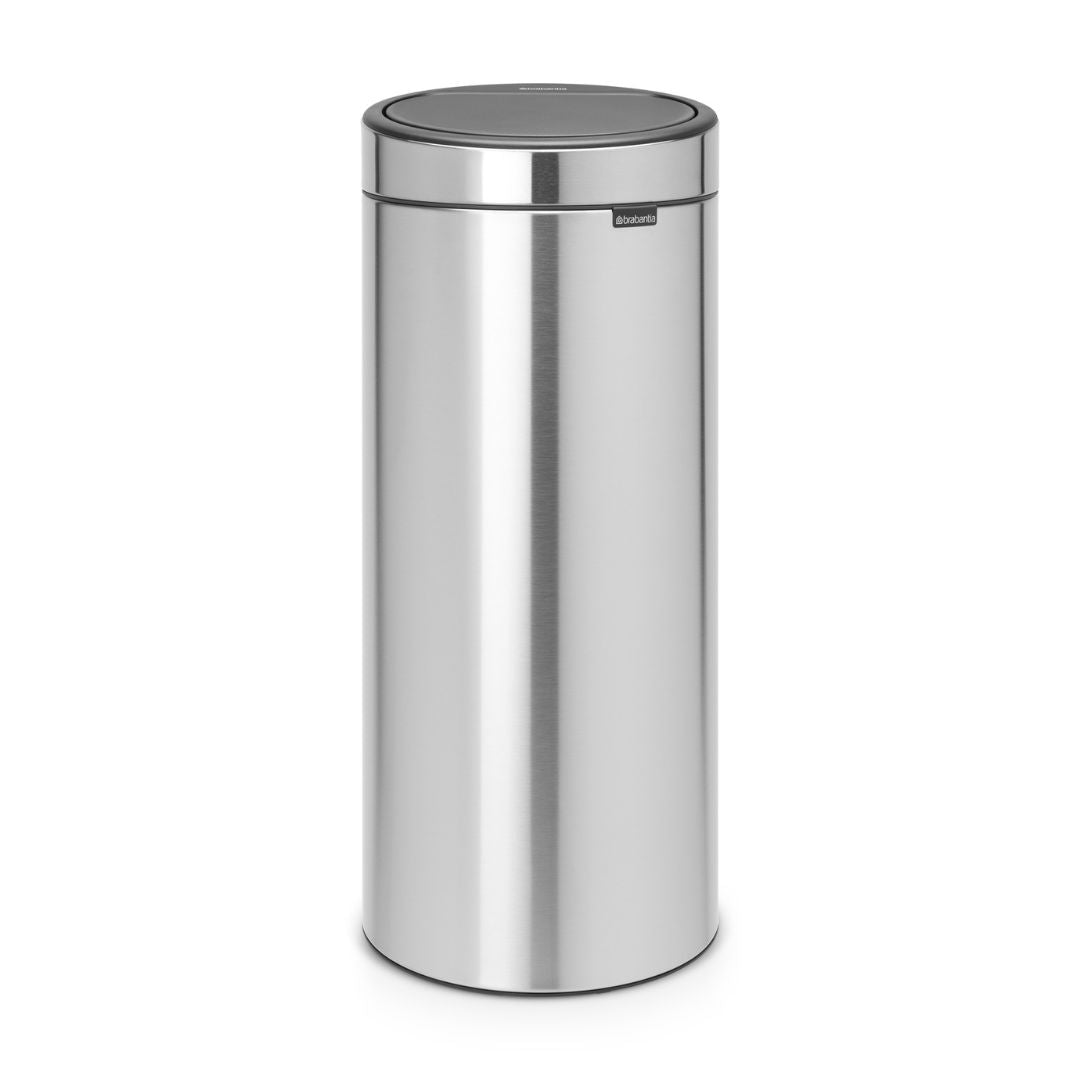 Touch Bin New 30 litre - Matt Steel