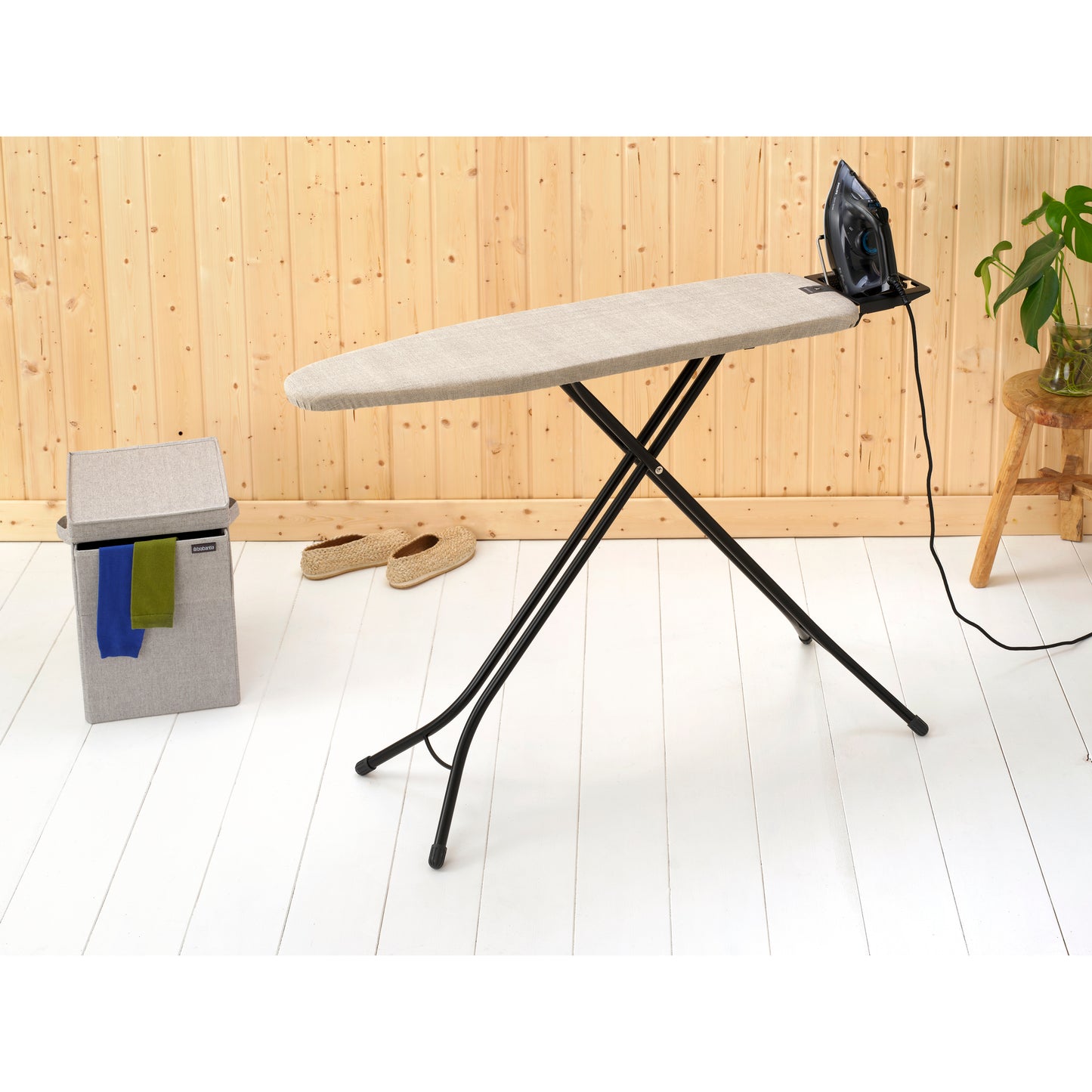 Ironing Board A 110x30 cm Steam Iron Rest - Denim Grey