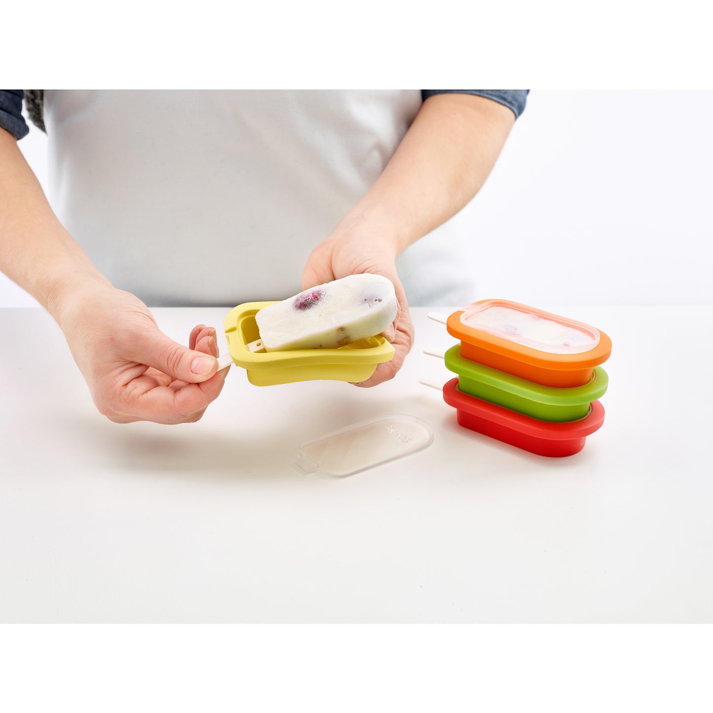 Stackable Ice Lolly Moulds Set of 4 - Mixed