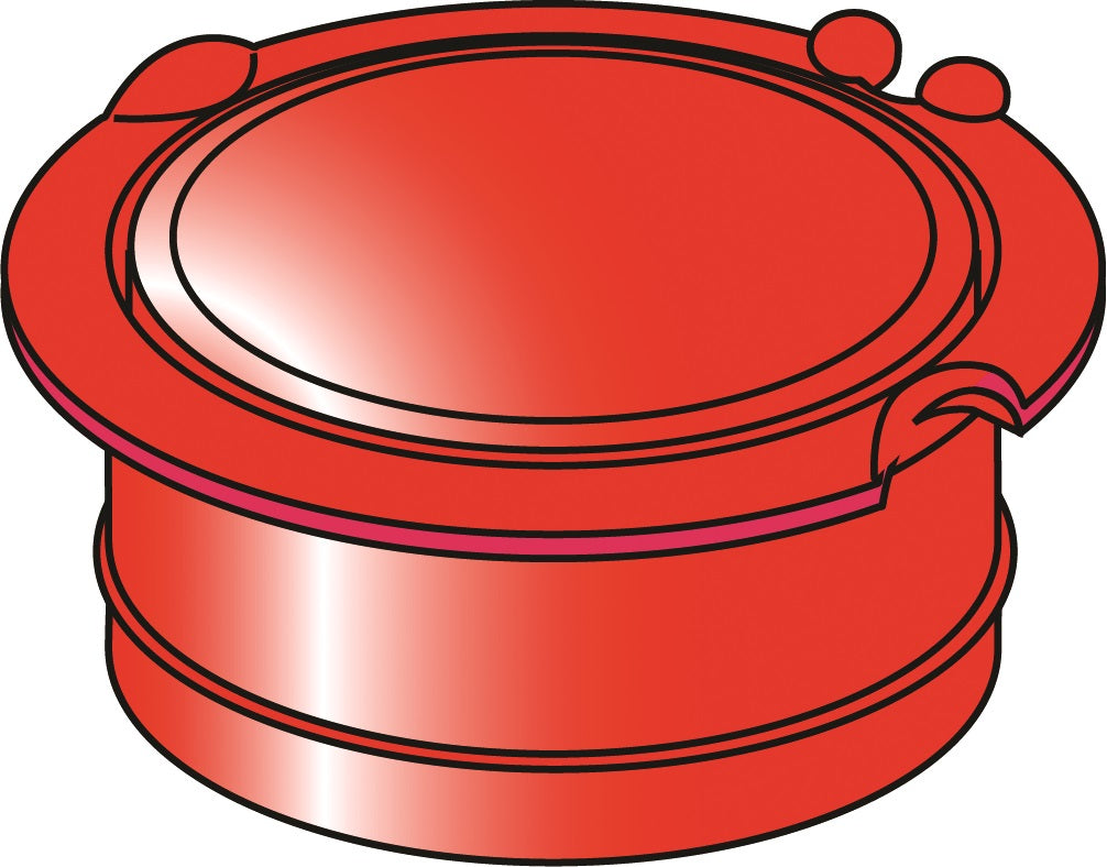 Replacement Ground Spike Lid 45mm - Red