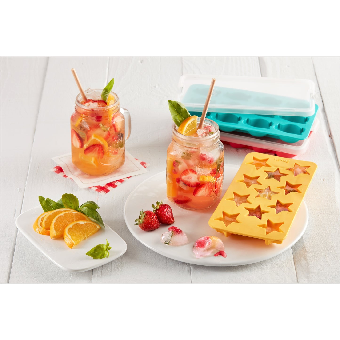 Shell Ice Cube Tray with Lid - Yellow