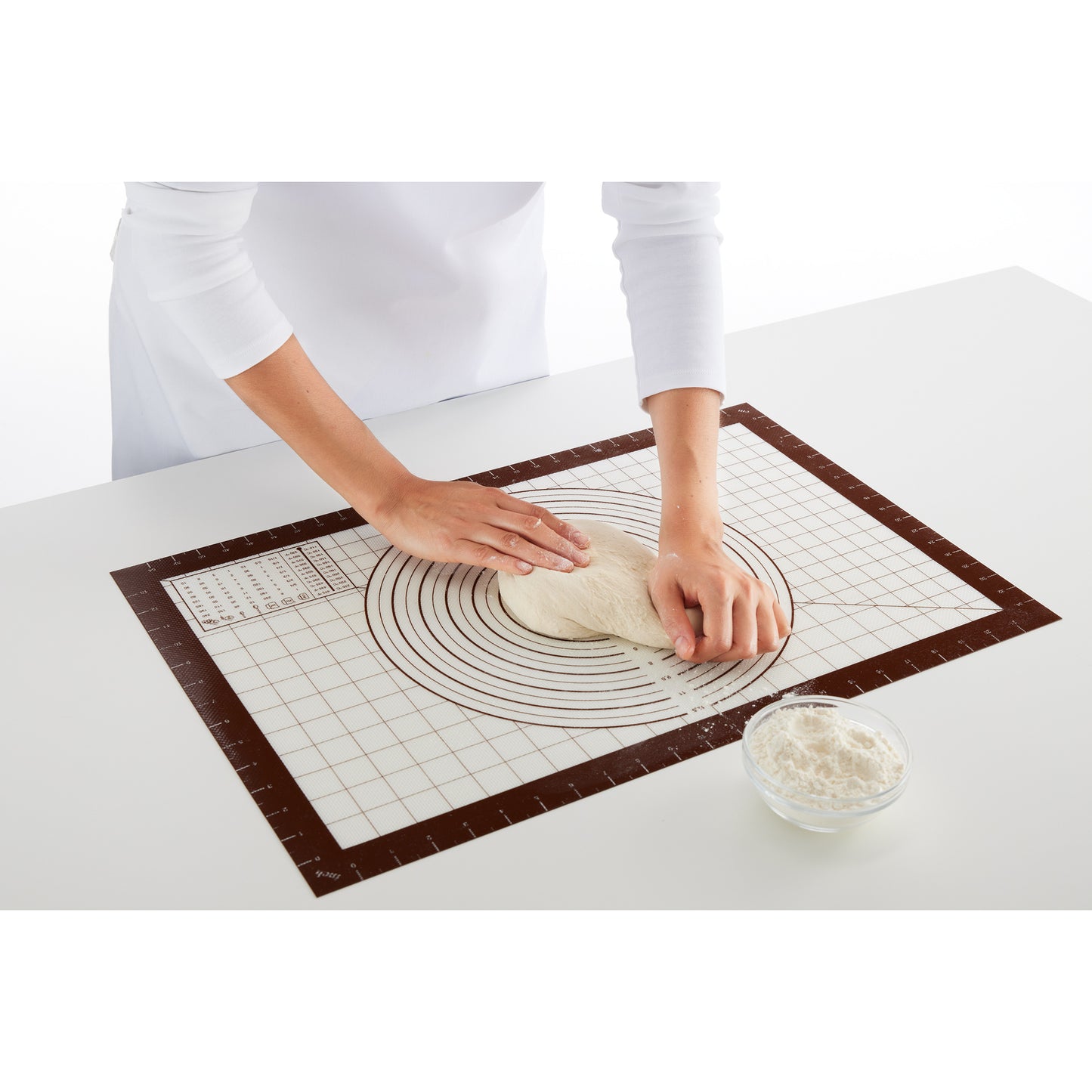 Non-stick Silicone Pastry Mat, 60x40 cm - White