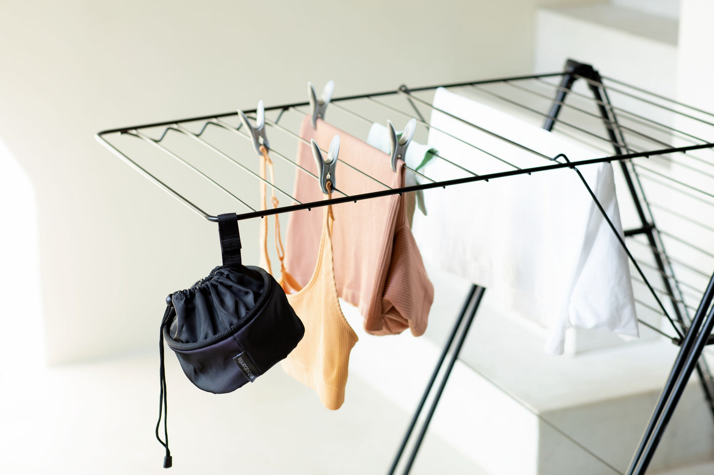 Clothes Peg Bag Compact - Black