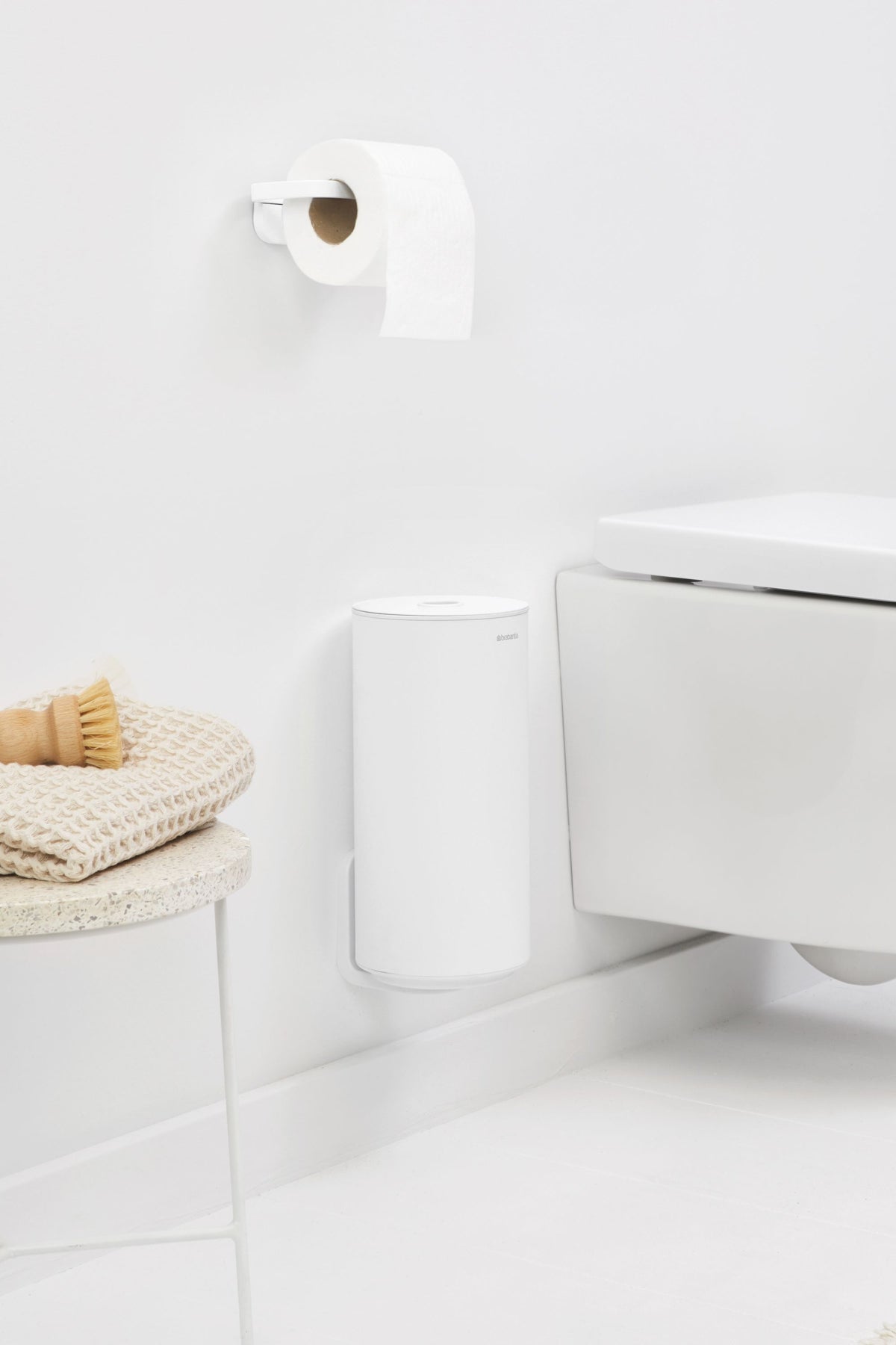 MindSet Toilet Roll Dispenser - Mineral Fresh White