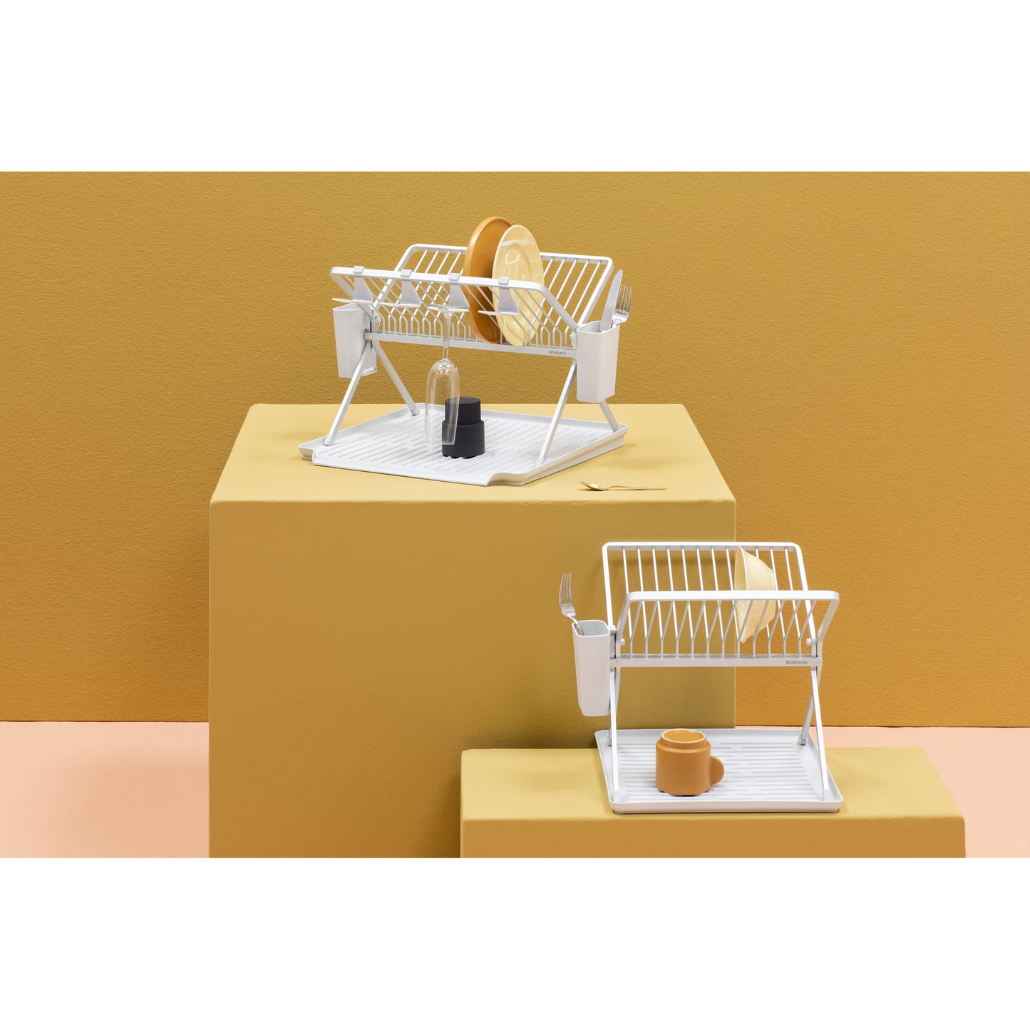 Foldable Dish Rack - Light Grey