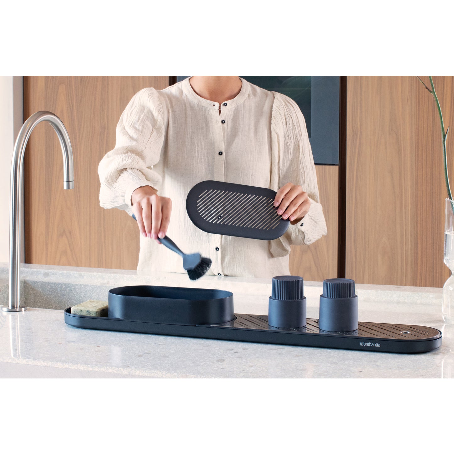 SinkStyle Organiser and Drying Tray - Mineral Infinite Grey