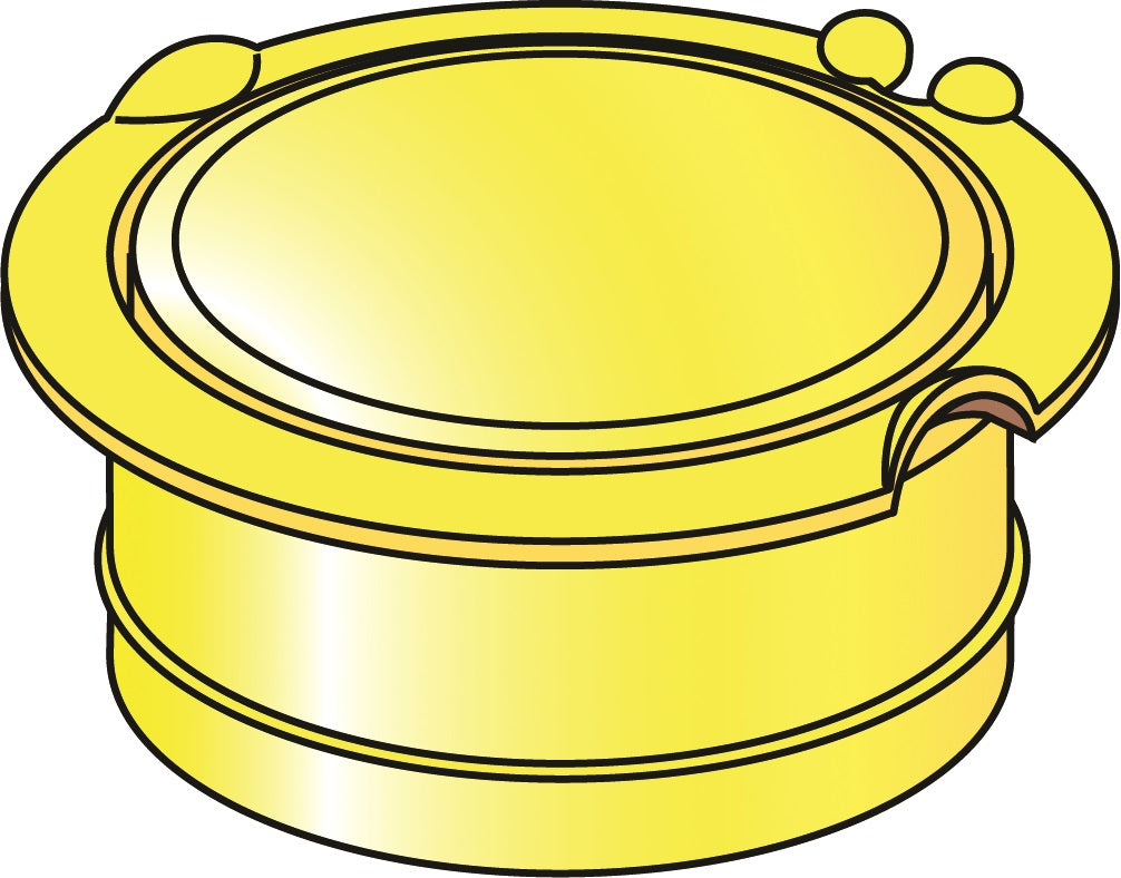 Replacement Ground Spike Lid 50mm - Yellow