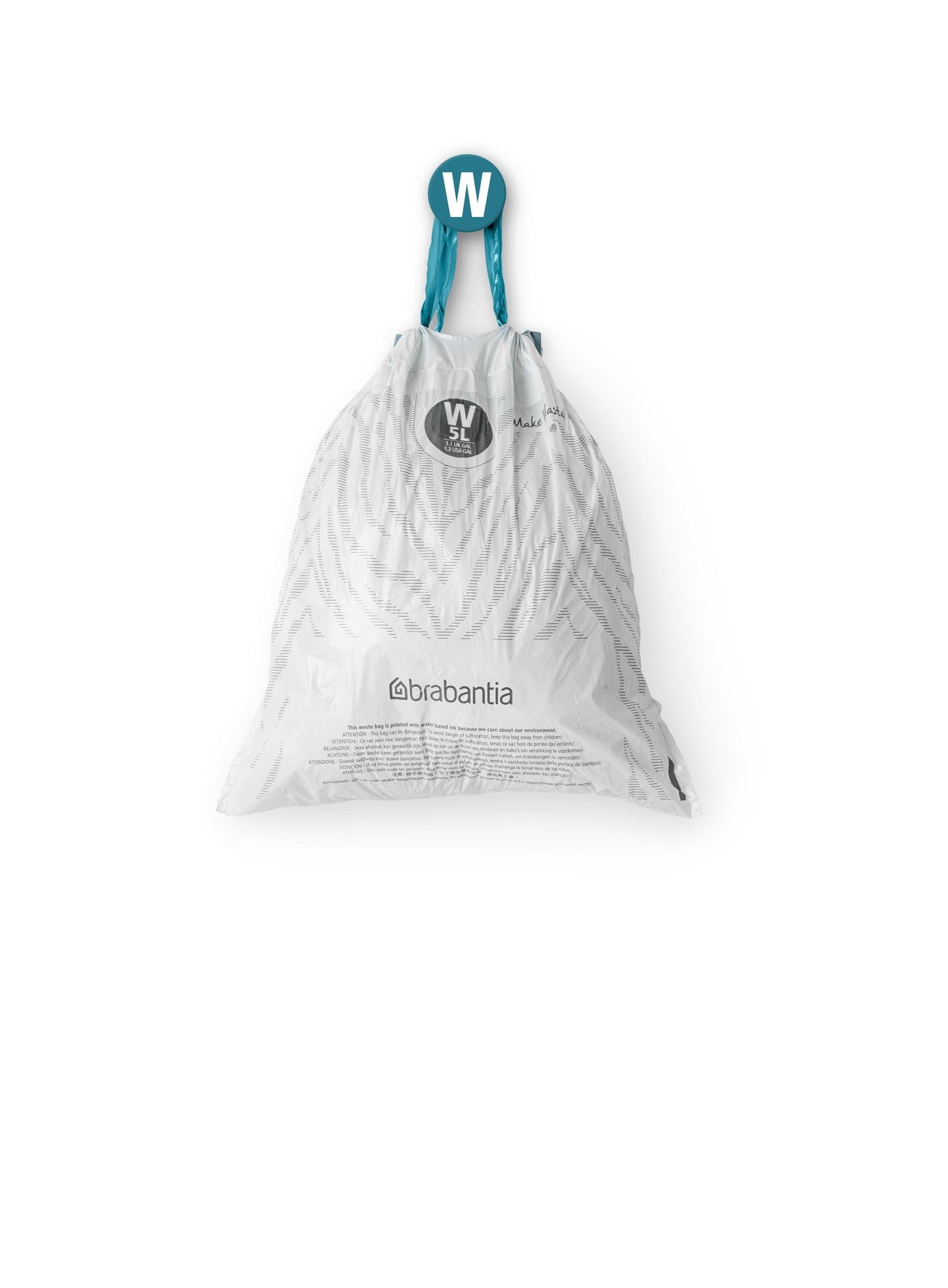 PerfectFit Bin Bags For newIcon, Code W (5 litre), Roll with 20 Bags