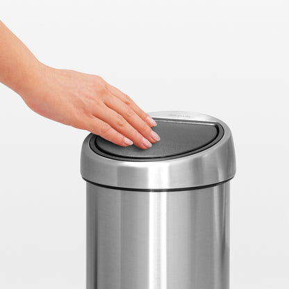 Touch Bin 3 litre - Matt Steel Fingerprint Proof