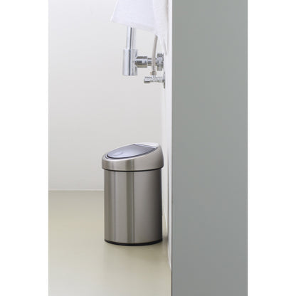 Touch Bin 3 litre - Matt Steel Fingerprint Proof
