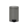 Pedal Bin NewIcon 3 Litre - Mineral Concrete Grey