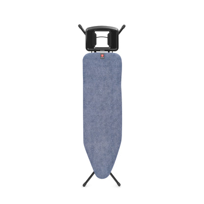Ironing Board B 124x38 cm Solid Steam Iron Rest - Denim Blue