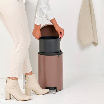 Pedal Bin NewIcon 12 litre - Satin Taupe