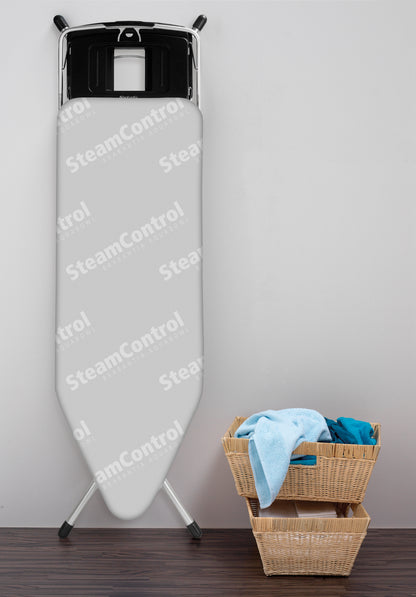 Ironing Board 124x45cm (C) Foldable Steam Unit Holder Steam Control with Aqua Bowl