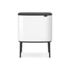Bo Touch Bin 11 + 23 Litre - White