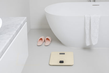 Battery Free Bathroom Scale - Beige