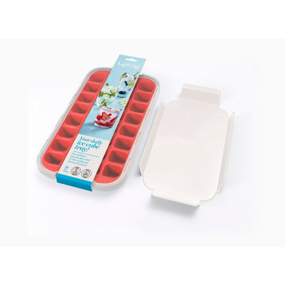 Industrial Ice Cube Tray with Lid - Red