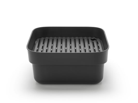 Washing Up Bowl with Drying Tray - Dark Grey