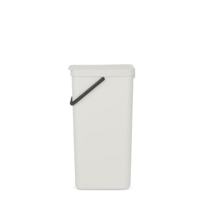 Sort & Go Waste Bin 40 litre - Light Grey