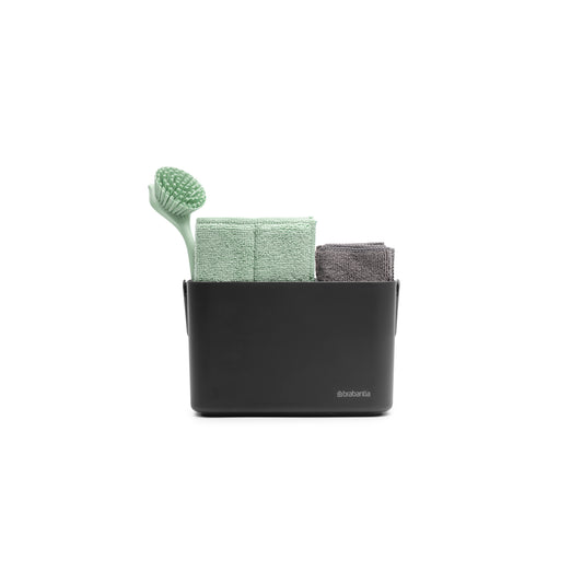 SinkSide Cleaning Set Cleaning Caddy Dish Brush Squeegee 3 Microfibre Cleaning Pads and 2 Microfibre Cleaning Cloths