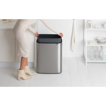 Bo Touch Bin 60 litre - Matt Steel Fingerprint Proof