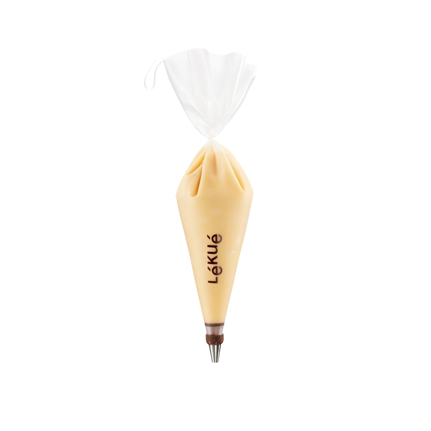 Reusable Piping Bag Set with 3 Nozzles - Transparent