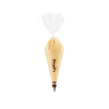 Reusable Piping Bag Set with 3 Nozzles - Transparent