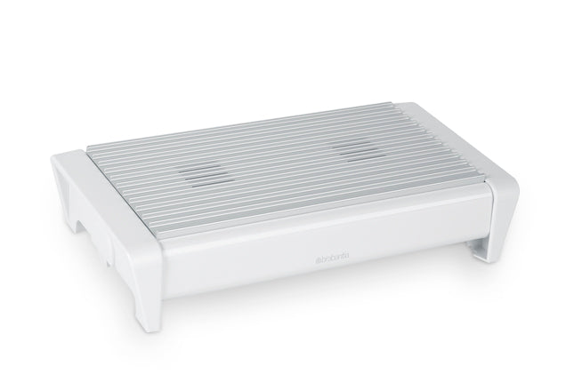 Food Warmer, 2 Burner, White/Grey Grill
