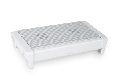 Food Warmer, 2 Burner, White/Grey Grill