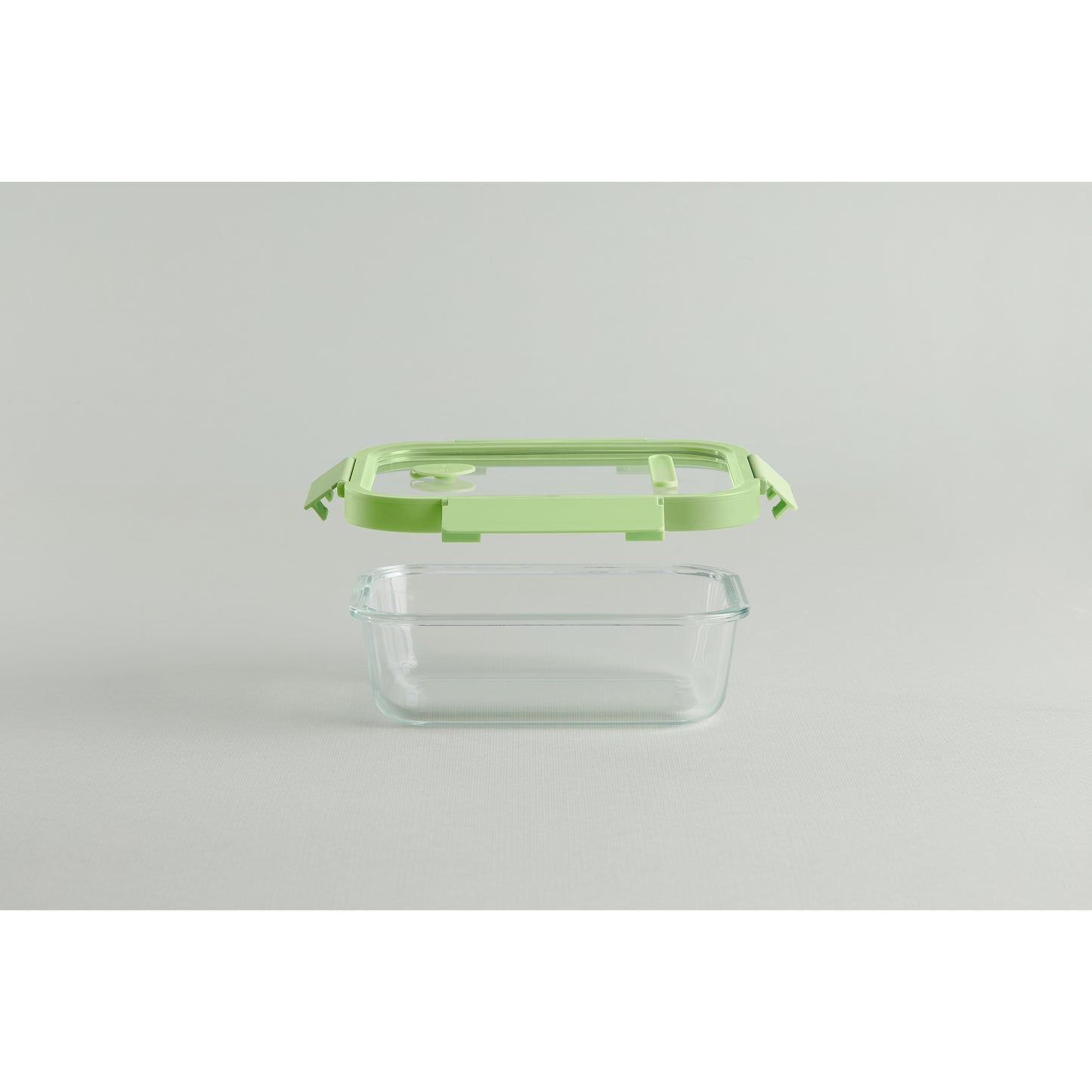 Glass Container Rectangular, 1050 ml - Green