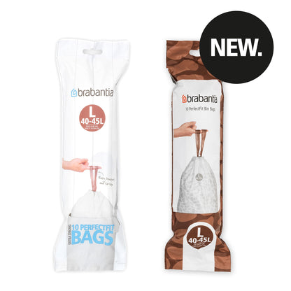 PerfectFit Bin Bags For FlatBack+, Code L (45 litre), Roll with 10 Bags