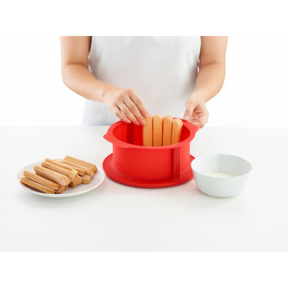 Charlotte Springform with plate, 18 cm - Red