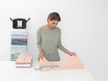 Ironing Board 124x38cm (B) Solid Steam Iron Rest - Morning Breeze