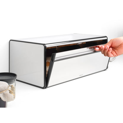 Bread Bin - Fall Front - Brilliant Steel